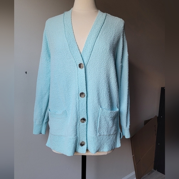 LOFT Sweaters - Light Blue Women's Cardigan Sweater
